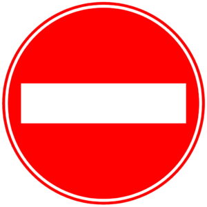 車両進入禁止の標識