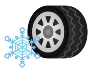 冬用タイヤのイラスト